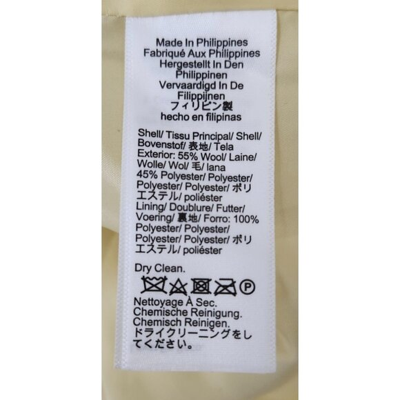 J.Crew Yellow Tweed Cropped Jacket 18 Women Classic Chanel Style Button Front - Picture 12 of 14